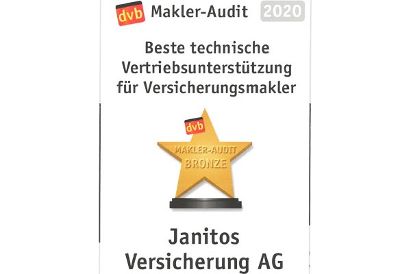 Auszeichnung dvb Makler Audit Bronze 2019