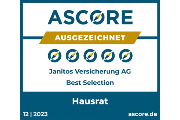 Janitos Hausratversicherung Best Selection 6 Kompasse | ASCORE