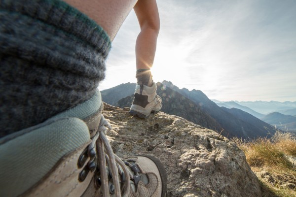 Wanderer auf dem Berg 