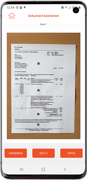 PZR-Scan mit der Janitos App