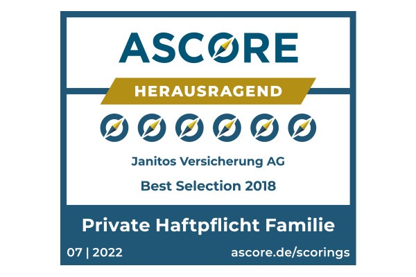 Janitos Privathaftpflichtversicherung Familie herausragend | Test Ascore 2021