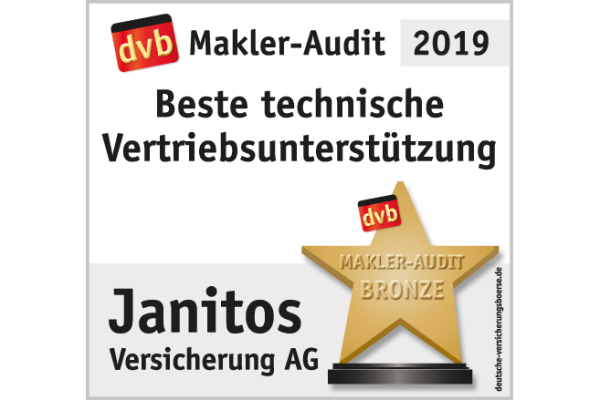 Auszeichnung dvb Makler Audit Bronze 2019