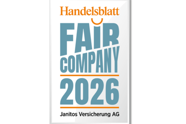 Auszeichnung Handelsblatt | Janitos Versicherung AG | FAIR Company 2025 